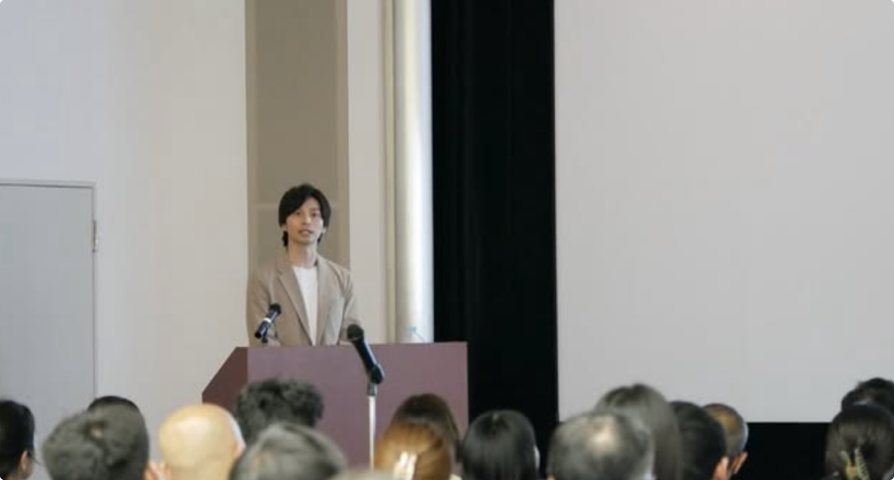 エーザイ株式会社様の本社での講演の様子